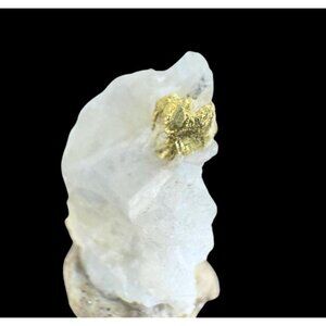 Gold on Quartz - Natural California Gold Specimen in Perky Display Box #3
